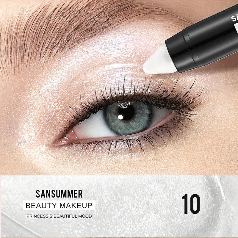 7-color waterproof eye shadow stick, pearlescent matte treatment, to create a natural and lasting eye makeup flash.