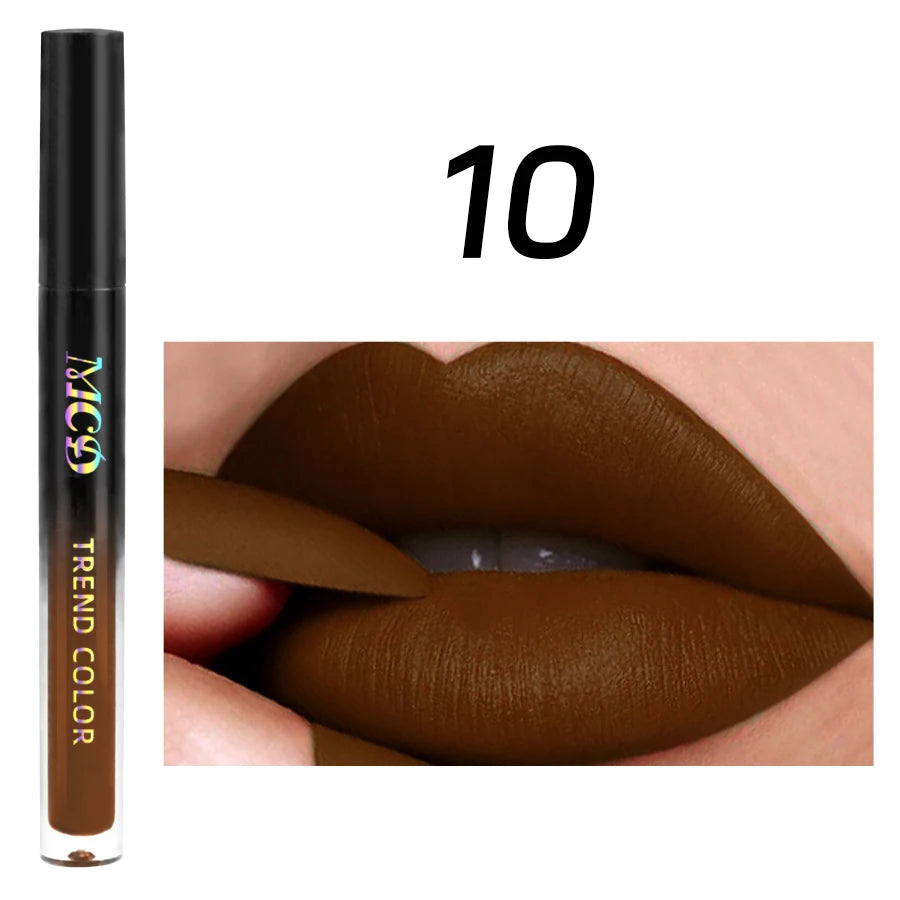 Richly Pigmented Matte Velvet Brown Lip Gloss