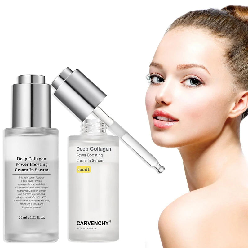 Carvenchy Women's Collagen Facial Serum Effective Lifting And Firming Facial Serum Powerfully Moisturizes