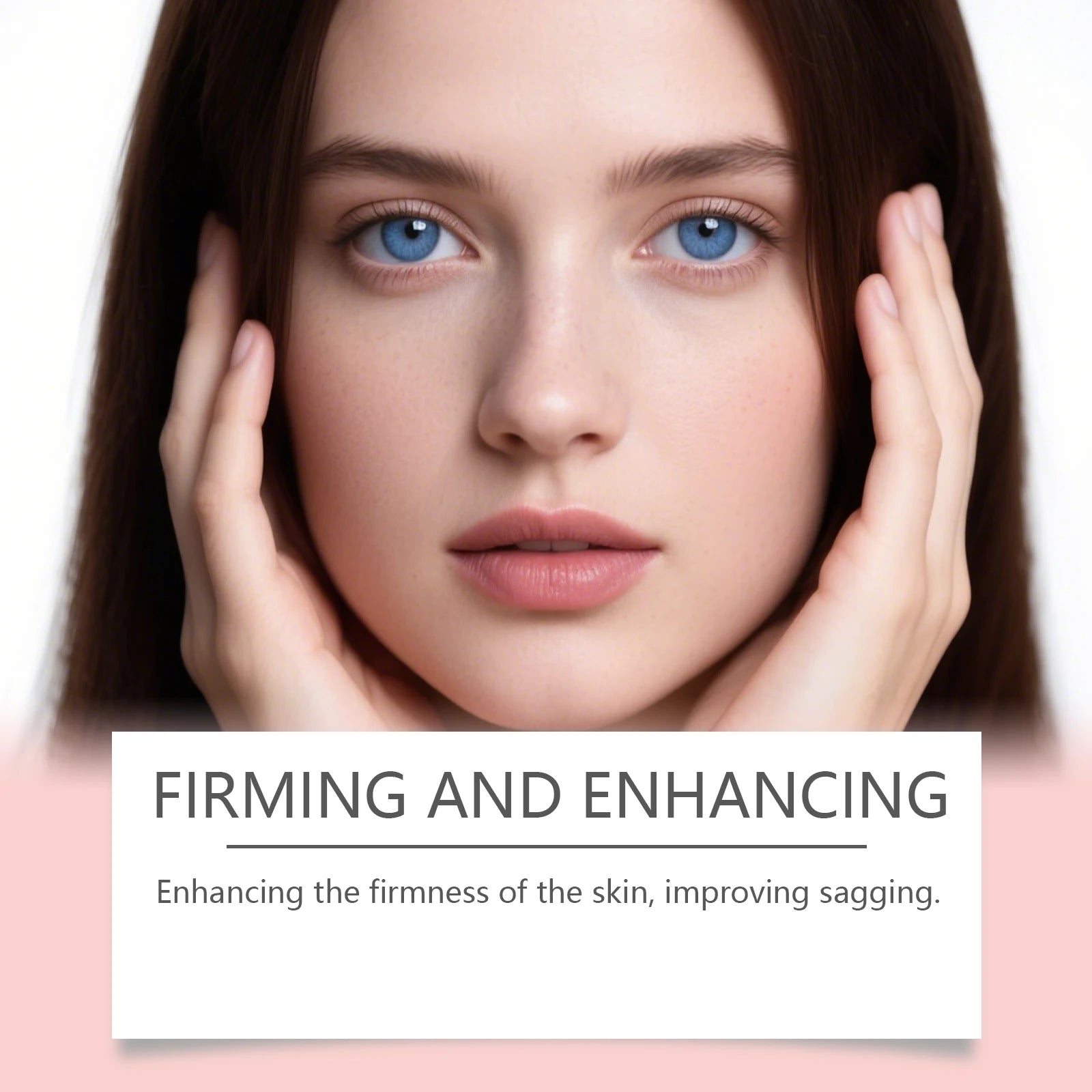 Pink Peptide 12 Serum Lifting Firming Hydrating Glowing Smooth Skin Tone Brightening Elasticity Skincare Face Serum