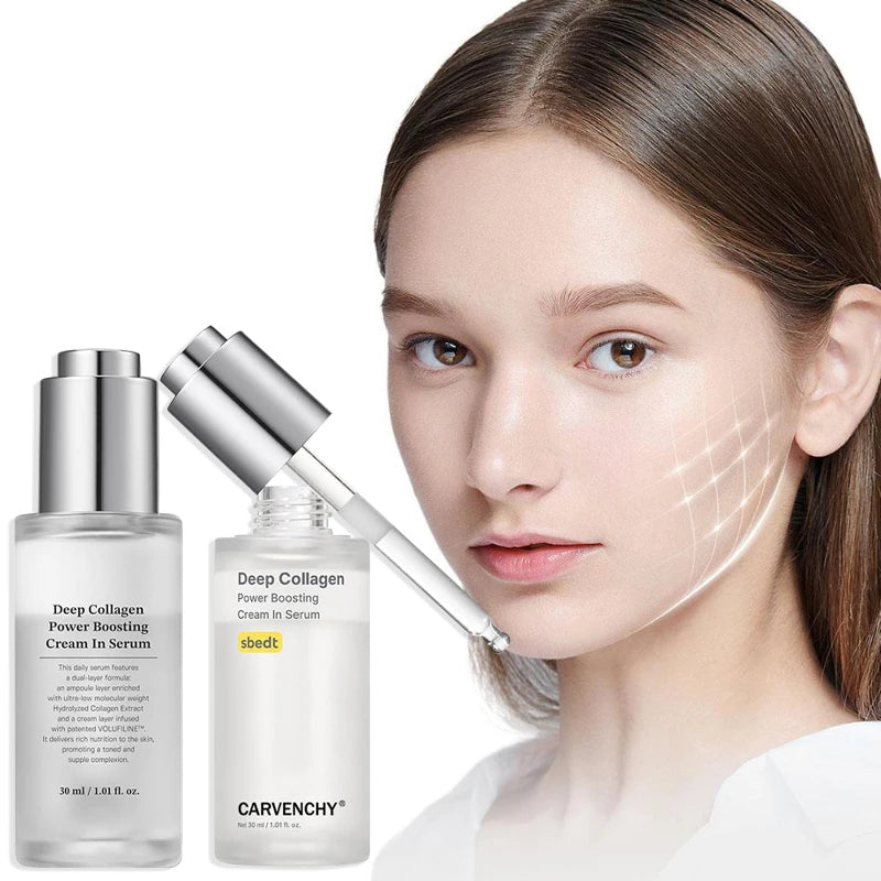 Carvenchy Women's Collagen Facial Serum Effective Lifting And Firming Facial Serum Powerfully Moisturizes