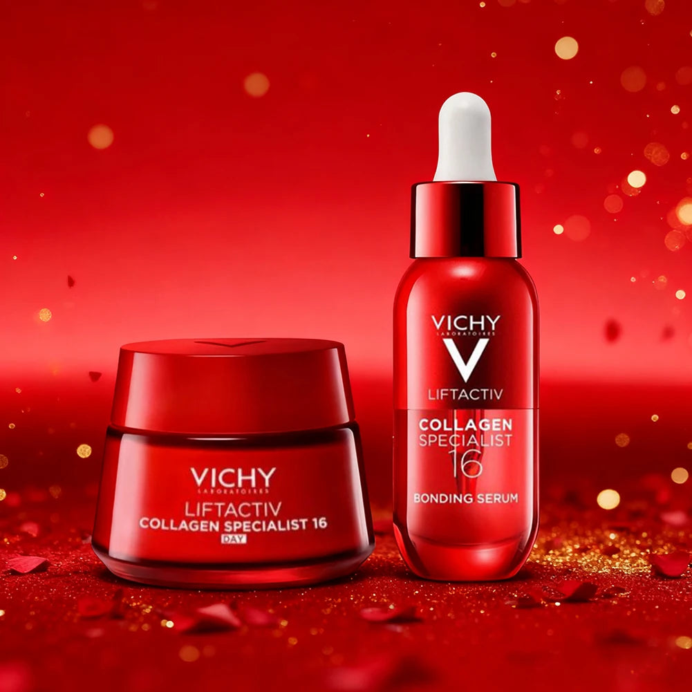 Vichy Highly Active Collagen Firming 16 Days Face Cream Essence Suit Fade Fine Lines Wrinkles Improve Skin Sagging