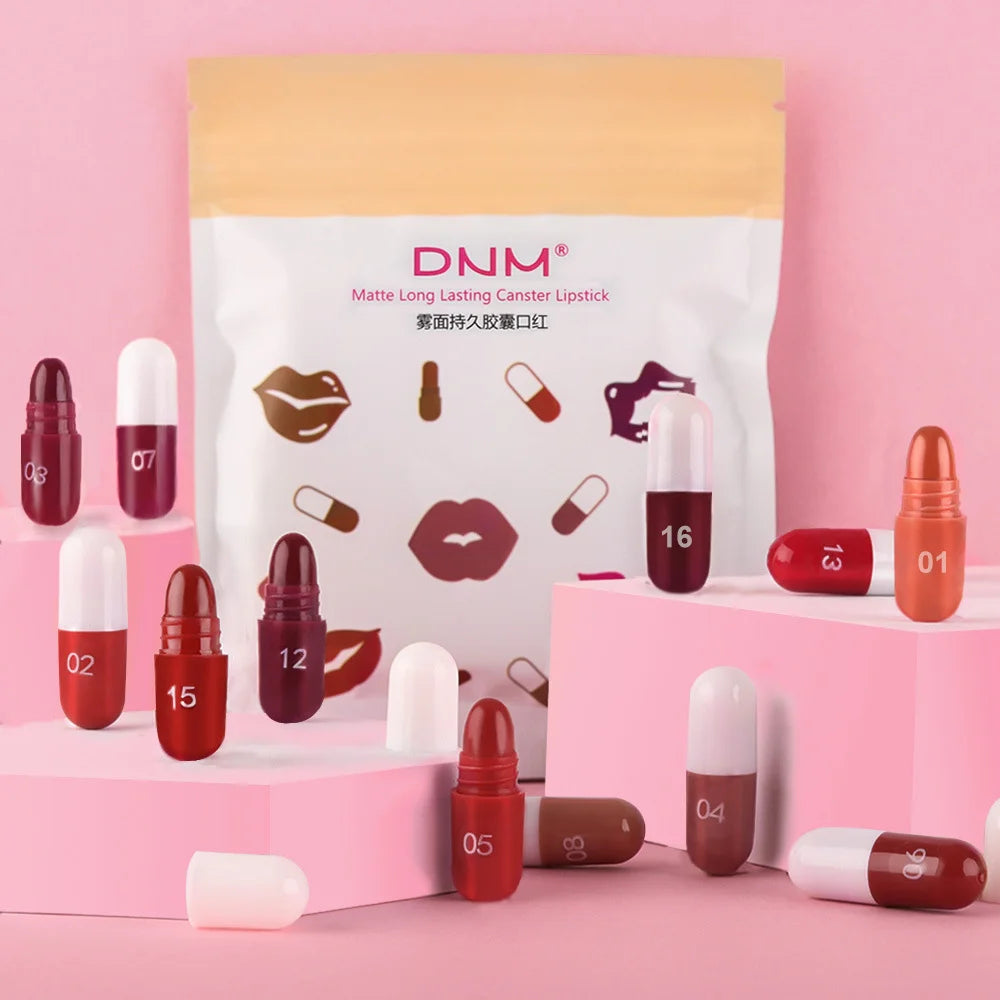 DNM 18 long lasting pill container lipstick