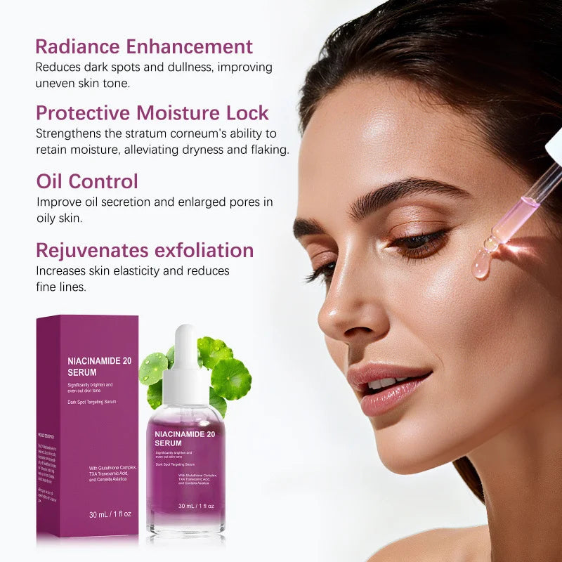 Niacinamide Moisturize Brightening Serum Oil control Repair Firm Serum Gently Fades Spots Whitens Skin